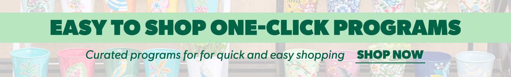 Easy to shop one click programs